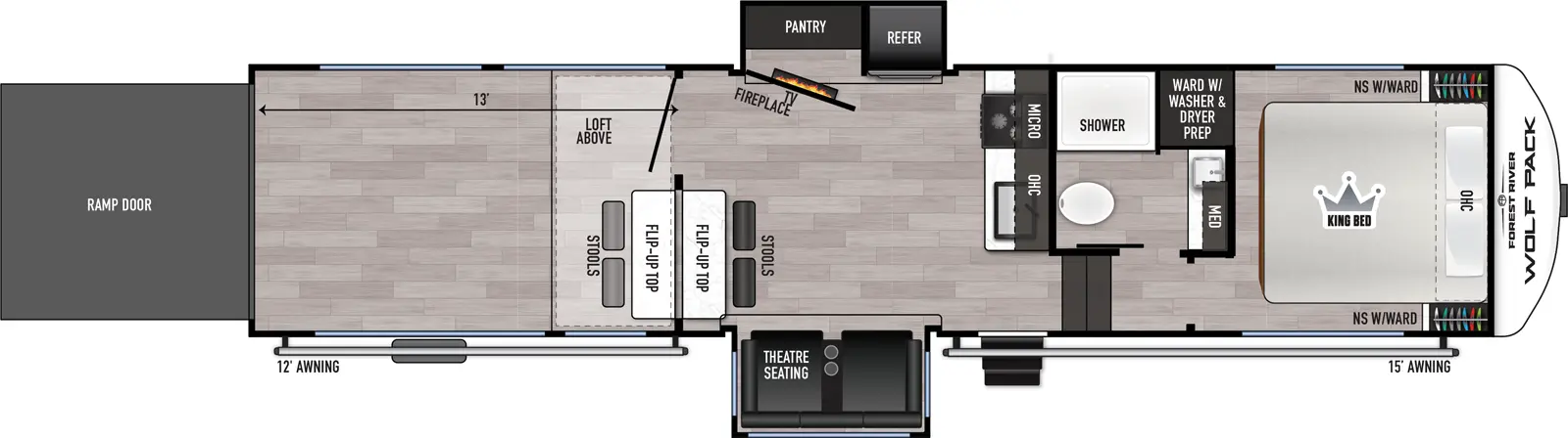 Wolf Pack 290PACK13 Floorplan